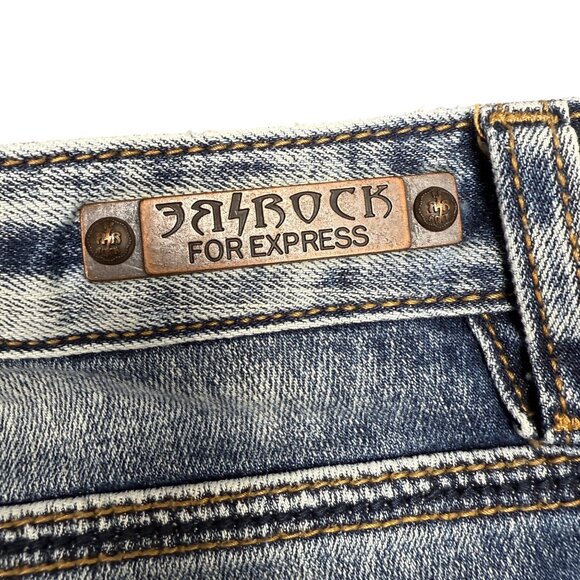 EUC Women's REROCK for EXPRESS Bootcut Low Rise Mid Wash Jeans | Size‎ 8R - Picture 5 of 11